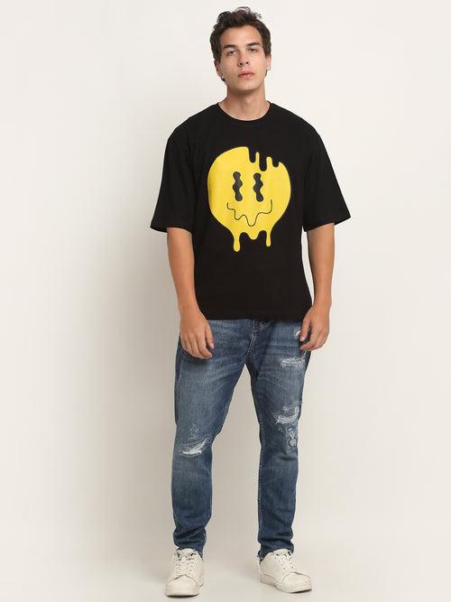 Melted Smiley Oversized T-Shirt