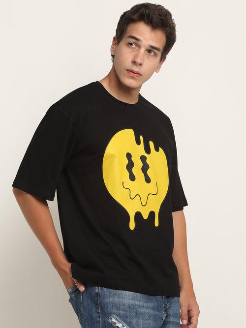 Melted Smiley Oversized T-Shirt