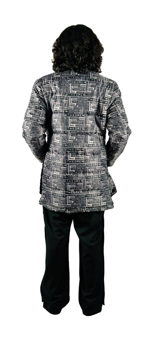 All Over Theorem Printed Quilted Jacket