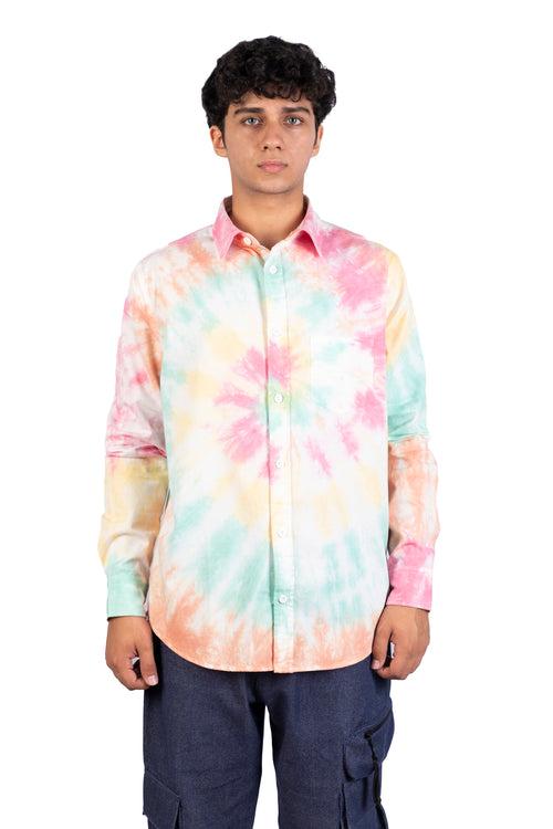 Happy Spiral Tie Dye Shirt