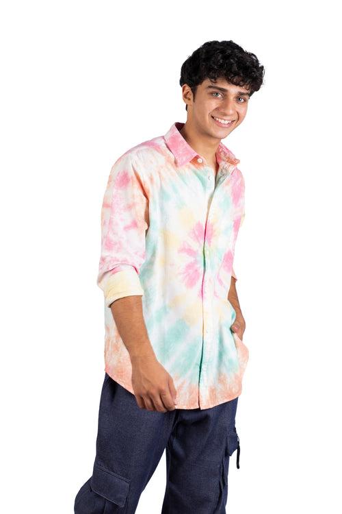 Happy Spiral Tie Dye Shirt