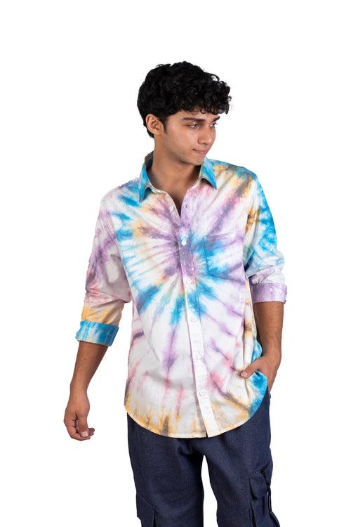 Happy Again Spiral Tie Dye Shirt