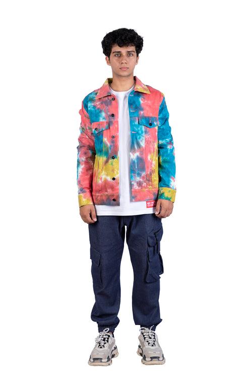 Happy Color Splash Tie Dye Jacket