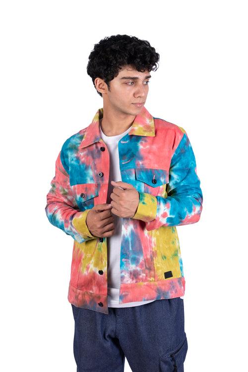 Happy Color Splash Tie Dye Jacket