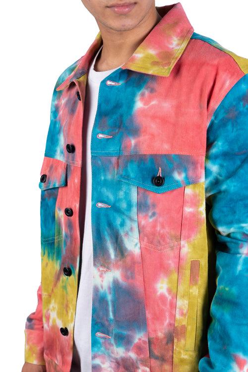 Happy Color Splash Tie Dye Jacket