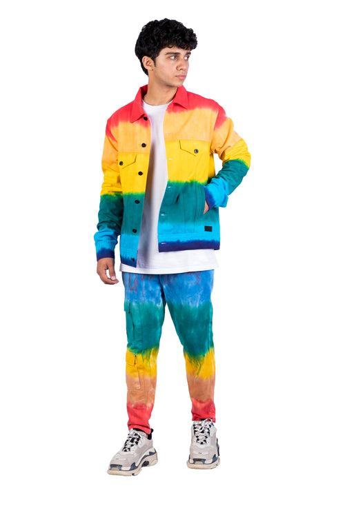 Rainbow Tie Dye Jacket