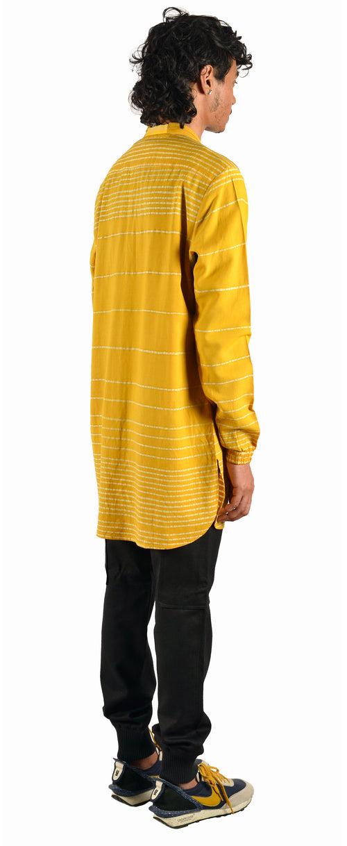 Merino Wool Natural Col Batik Dyed Shirt