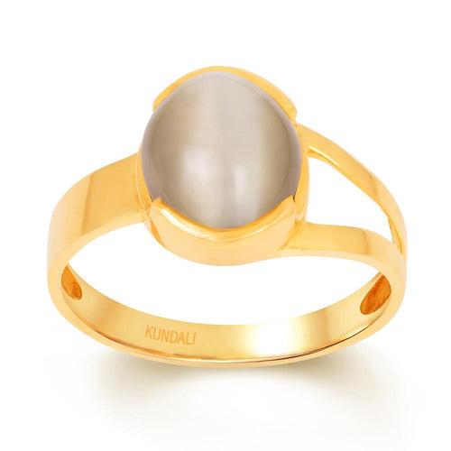 Elan Cats eye (Lehsuniya) gold ring