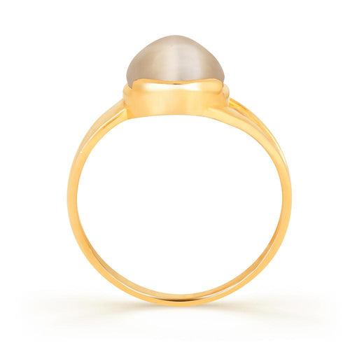 Elan Cats eye (Lehsuniya) gold ring