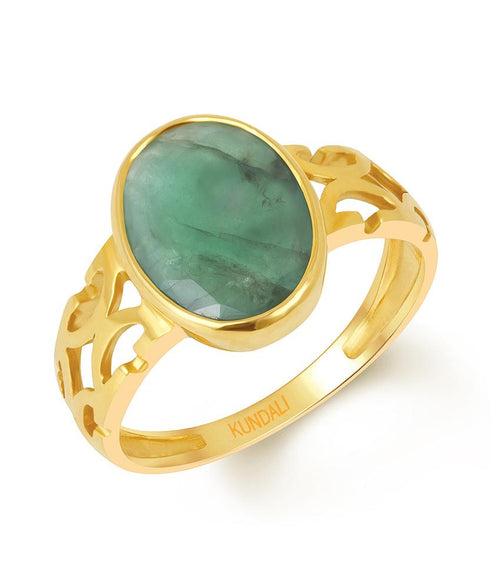 Harmony Emerald (Panna) gold ring