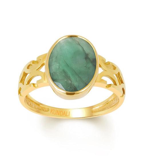 Harmony Emerald (Panna) gold ring