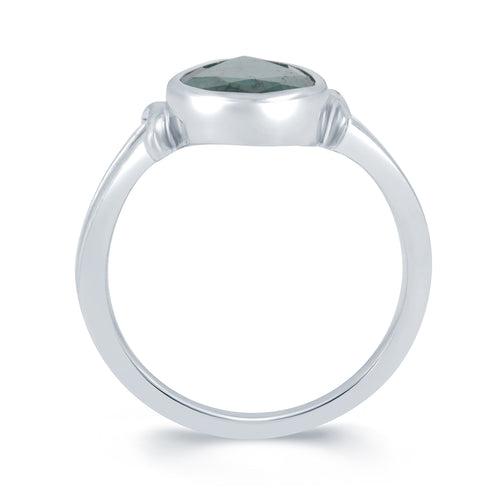 Affinity Emerald (Panna) silver ring