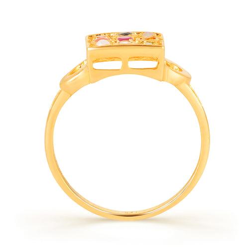 Navratna gold ring for Women