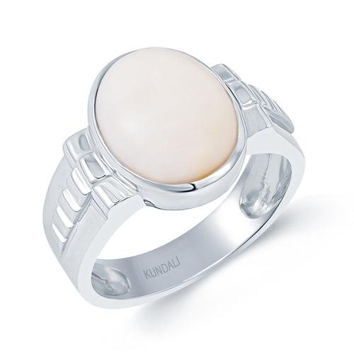 Luxe Opal silver ring