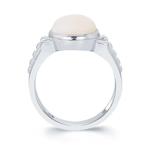 Luxe Opal silver ring