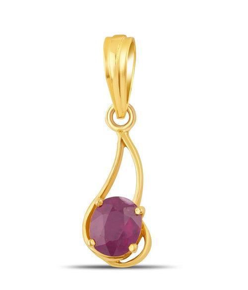 Glory Ruby (Manik) gold pendant