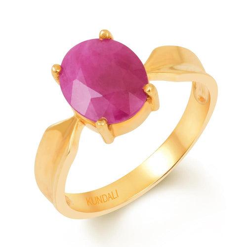 Classic Ruby (Manik) gold ring