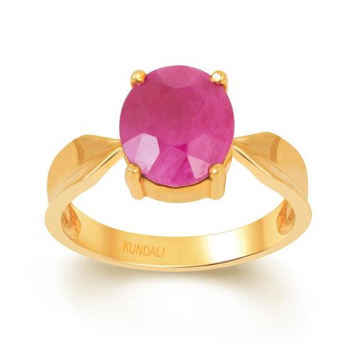 Classic Ruby (Manik) gold ring