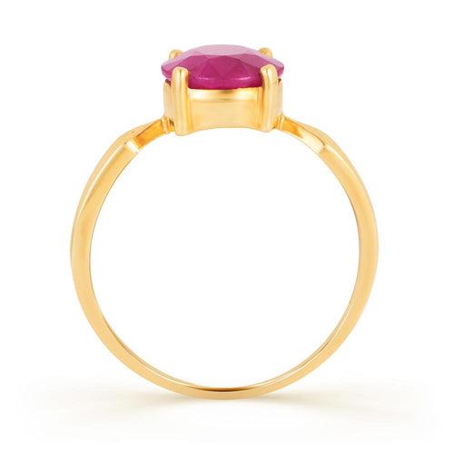 Classic Ruby (Manik) gold ring