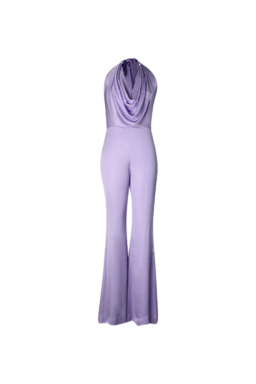 Lavender drape jumpsuit