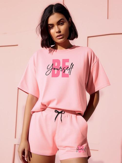 Be Yourself Cotton T shirt & short set