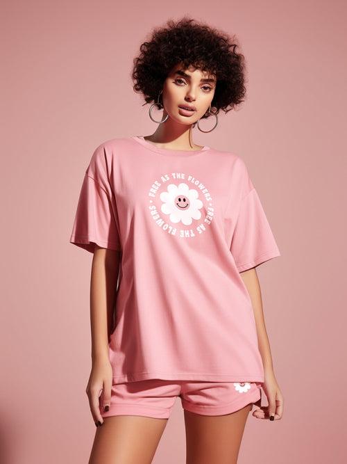 Free As Flower Cotton T shirt & short set