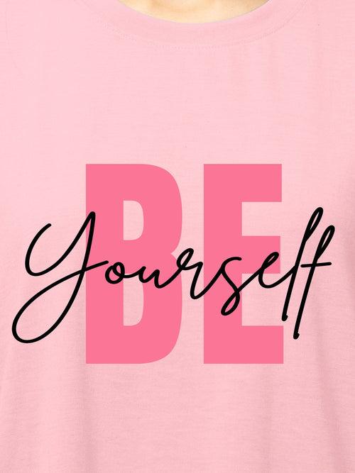 Be Yourself Cotton T shirt & short set