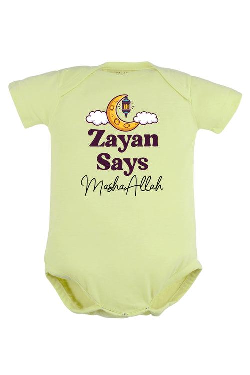 Say MashaAllah Baby Romper | Onesies w/ Custom Name