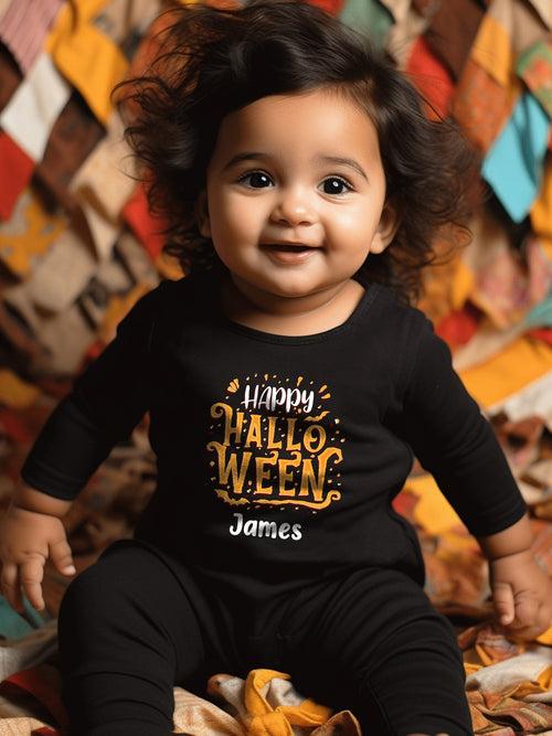 Happy Halloween Baby Romper | Onesies w/ Custom Name