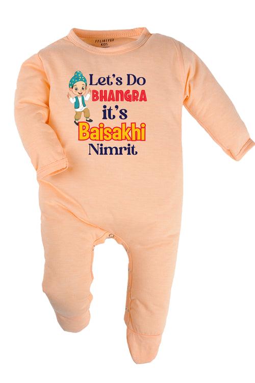 Let's Do Bhangra It's Baisakhi Baby Romper | Onesies w/ Custom Name