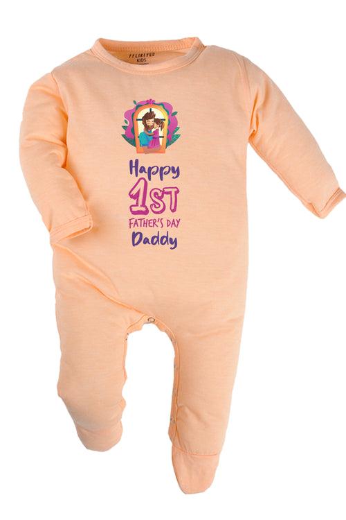 Happy 1st Father's Day Daddy Baby Romper | Onesies