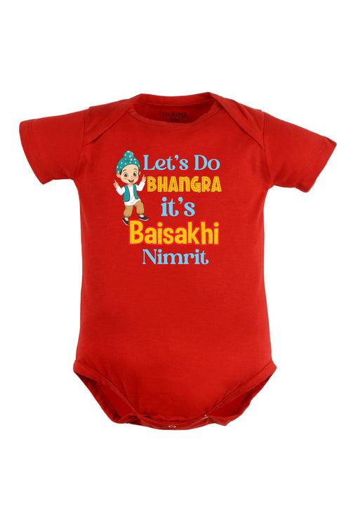 Let's Do Bhangra It's Baisakhi Baby Romper | Onesies w/ Custom Name