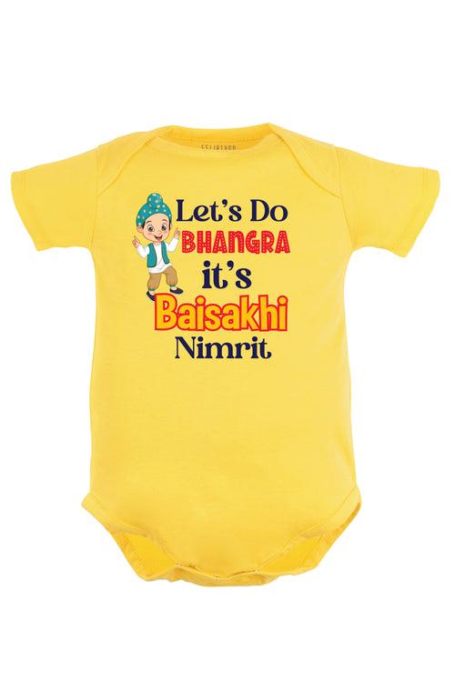 Let's Do Bhangra It's Baisakhi Baby Romper | Onesies w/ Custom Name