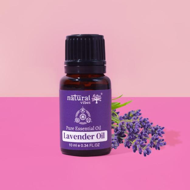 Lavender Pure Essential Oil for Sleep, Stress Relief, Acne & Hair Fall 10 ml