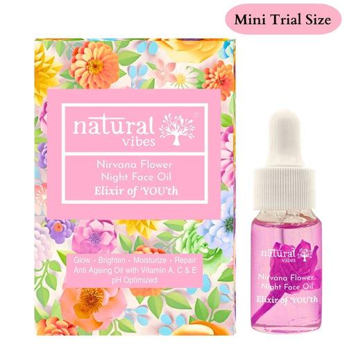 Anti Ageing Nirvana Flower Night Face Oil 3ml- Elixir of ‘You’th 3ml