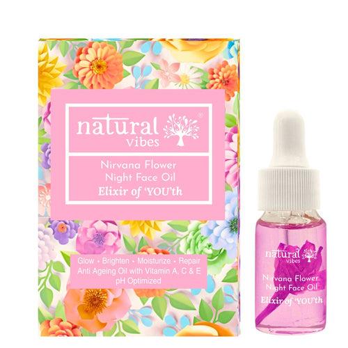 Anti Ageing Nirvana Flower Night Face Oil 3ml- Elixir of ‘You’th 3ml