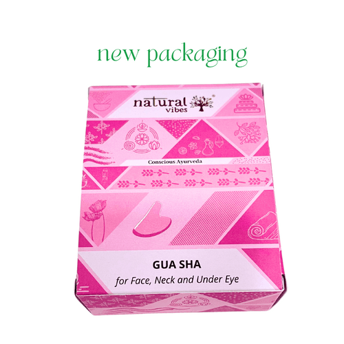 Rose Quartz Gua Sha for Face Yoga Massage with FREE Gold Beauty Elixir Oil 3ml