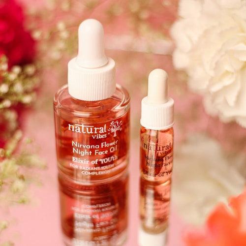 Anti Ageing Nirvana Flower Night Face Oil 3ml- Elixir of ‘You’th 3ml