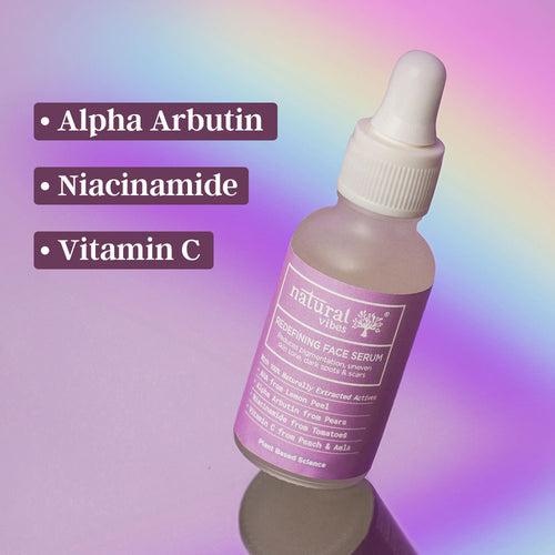 Redefining Anti Pigmentation Face Serum with Plant Based Alpha Arbutin, Niacinamide & Vitamin C  for Pigmentation & Scars 30ml