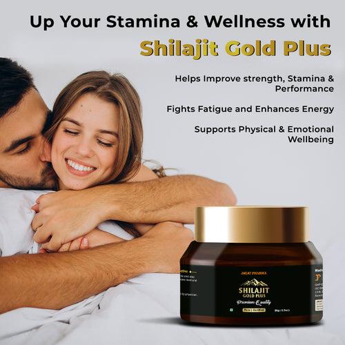 Premium Himalayan Shilajit/Shilajeet 60 Capsules + Shilajit Gold Plus Resin 20g - For Strength Power Stamina