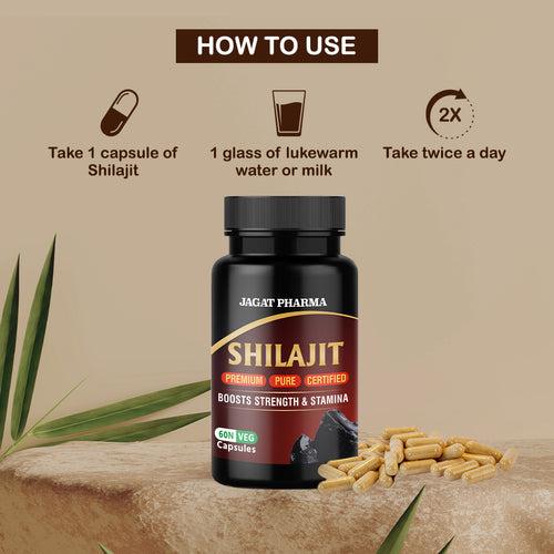 Premium Himalayan Shilajit/Shilajeet 60 Capsules