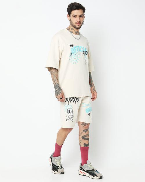 Off White Official Graphic Printed Oversized Co-ords