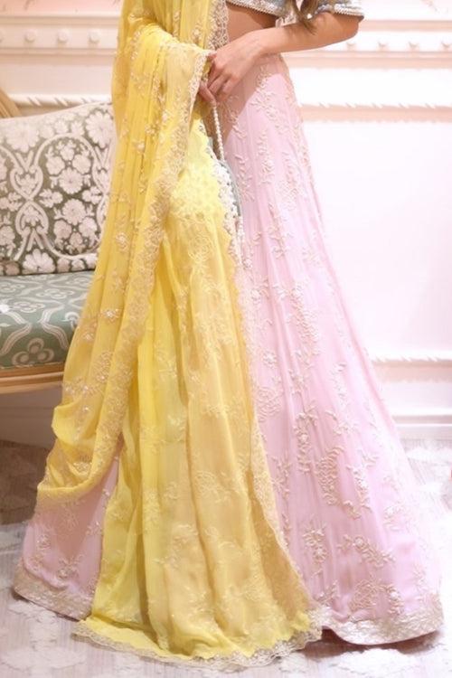 Soumya Puri Pink Mirella Lehenga