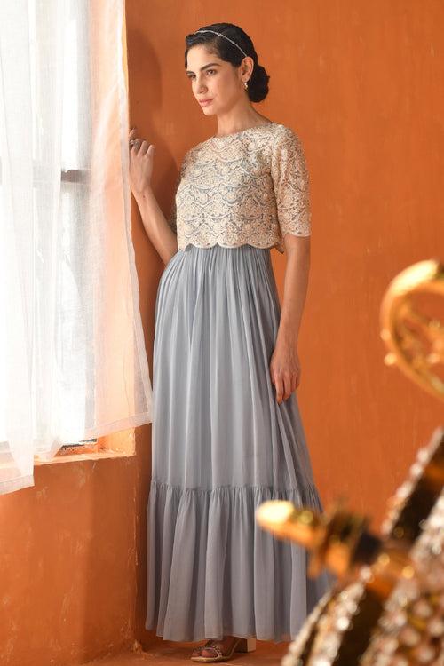 Blue Chandelier Dress