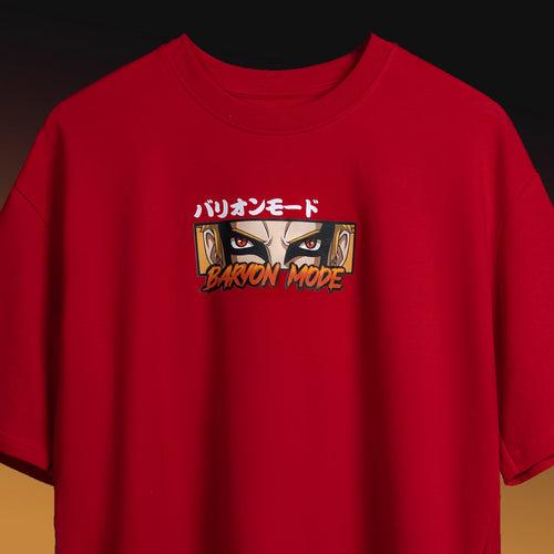 Baryon Mode / Naruto Oversized T-shirt