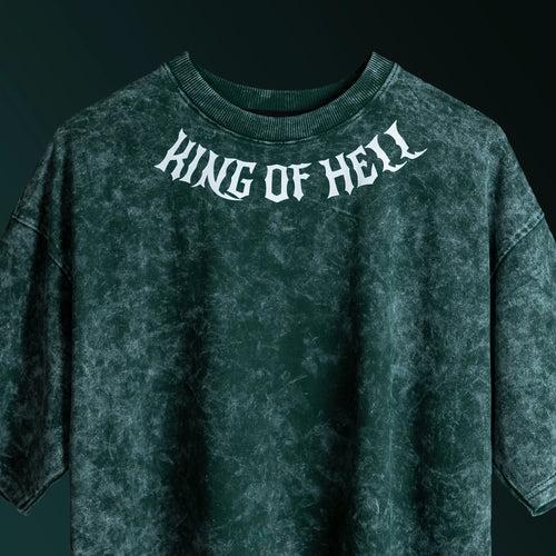 King of Hell / Zoro Acid Wash Oversized T-shirt