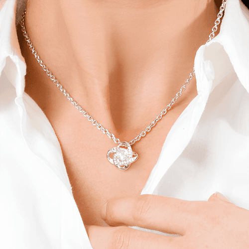 Unique Gift For Mother From Son/Daughter  - Pure Silver Necklace In Rose Drawer Box Gift Set