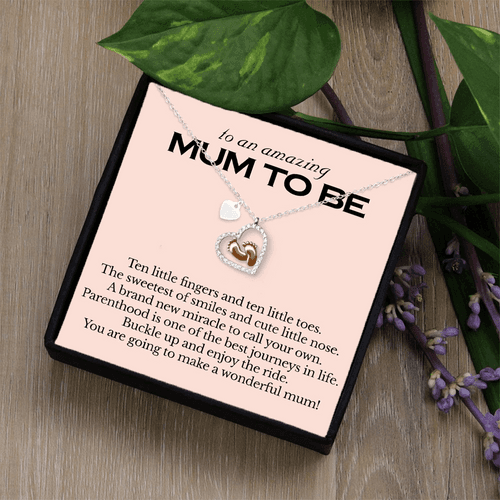 Most Special Gift for Mom to be - Pure Silver Necklace & Message Card | Combo Gift Box