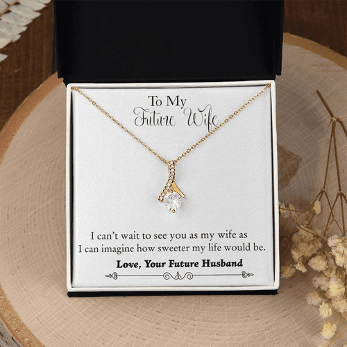 Best Unique Gift for Wife-to-be - Pure Silver Pendant & Message Card | Combo Gift Box