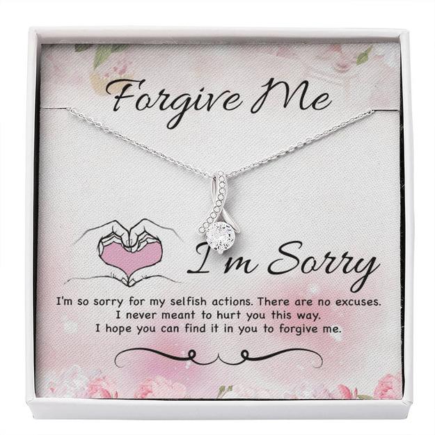 Forgiveness Gift, Sorry Gift For Wife/Girlfriend - 925 Sterling Silver Pendant